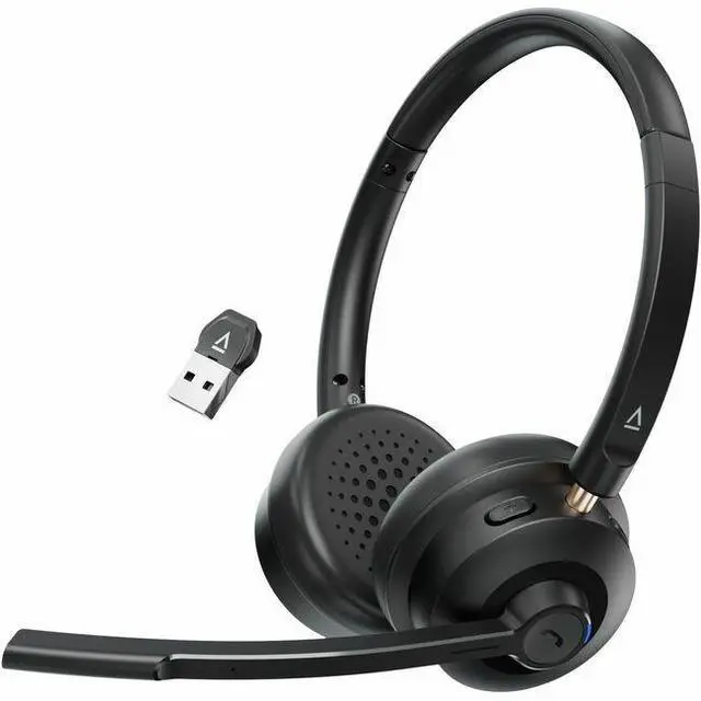 Alt view image 7 of 13 - Creative Chat Wireless On-Ear Headset with Noise-Cancelling Boom Mic