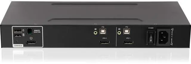 Alt view image 4 of 7 - IOGEAR 2-Port Single View DisplayPort PP4.0 Secure KVM Switch w/Audio. TAA Compliance - Model GCS1412TAA4