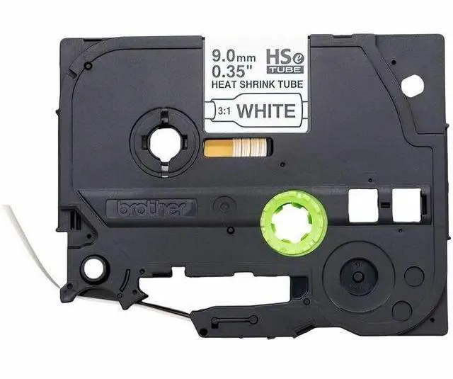 Main image of Brother Laminated Tape for P-touch Label Marker - - DiameterTape - Black on White - Laminated - Heat-shrinkable - For Label Maker - 1 Each