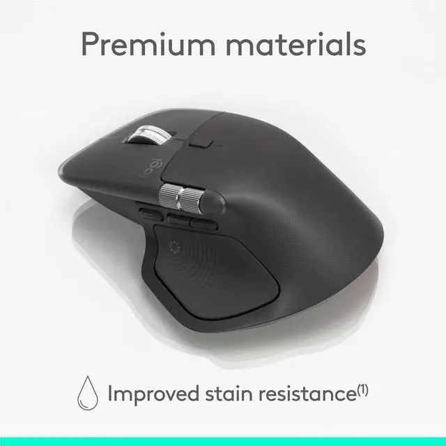 Alt view image 6 of 7 - Logitech MX Master 4 for Business, Wireless Mouse with Quiet Clicks, 8K DPI, MagSpeed Scrolling, Logi Bolt Receiver, Bluetooth, Actions Ring, Haptics, USB-C Charging - Graphite - Darkfield - Wireless
