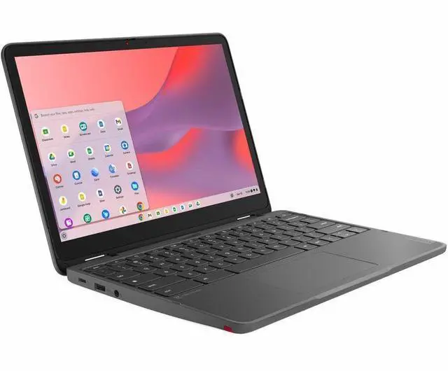 Alt view image 3 of 6 - Lenovo 500e Yoga Chromebook Gen 4 82W4002XUS 12.2" Touchscreen Convertible 2 in 1 Chromebook - WUXGA - 60 Hz - Intel N-Series N100 - 4 GB - 32 GB Flash Memory - English Keyboard - Graphite Gray -