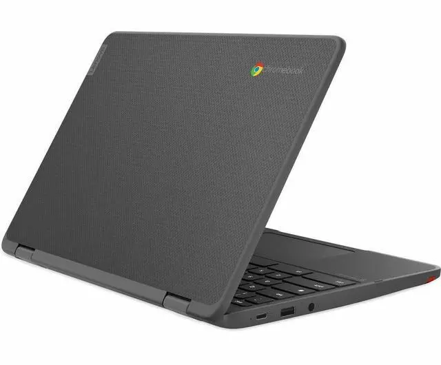 Alt view image 6 of 6 - Lenovo 500e Yoga Chromebook Gen 4 82W4002XUS 12.2" Touchscreen Convertible 2 in 1 Chromebook - WUXGA - 60 Hz - Intel N-Series N100 - 4 GB - 32 GB Flash Memory - English Keyboard - Graphite Gray -