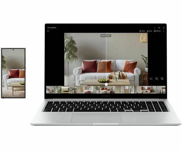 Alt view image 6 of 7 - Samsung Galaxy Book4 NP754XGK-LS3US 15.6" Notebook - Full HD - Intel Core i5 120U - 16 GB - 256 GB SSD - Silver - Intel Chip - 1920 x 1080 - 15 Hours Battery Run Time - IEEE 802.11ax Wireless LAN