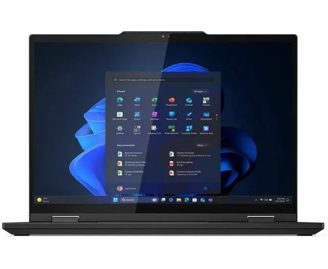 Alt view image 6 of 7 - Lenovo ThinkPad T14s Gen 1 21R30012US 14" Touchscreen Convertible 2 in 1 Notebook - WUXGA - Intel Core Ultra 7 2nd Gen 265U - vPro Technology - 32 GB - 1 TB SSD - English Keyboard - Black - Intel