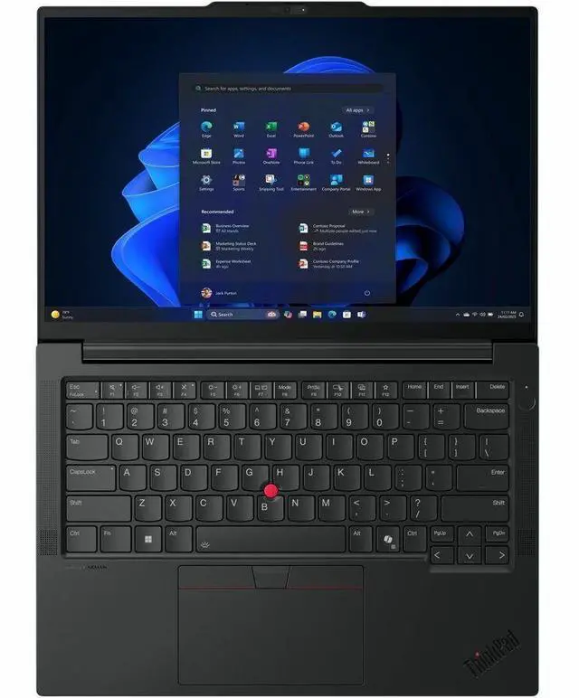 Alt view image 7 of 8 - Lenovo ThinkPad E14 Gen 7 21SX003DUS 14" Notebook - WUXGA - Intel Core Ultra 5 225U - 16 GB - 256 GB SSD - English Keyboard - Black - Intel Chip - 1920 x 1200 - Windows 11 Pro - Intel - In-plane