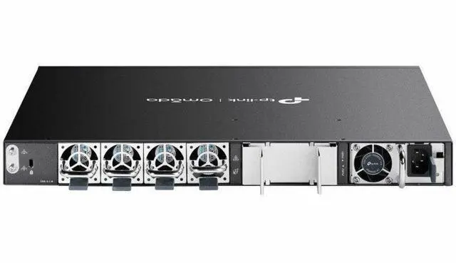 Alt view image 2 of 12 - TP-Link Omada 24-Port Gigabit Stackable L3 Managed PoE+ Switch with 4 10G Slots - 25 Ports - Gigabit Ethernet, 10 Gigabit Ethernet - 10/100/1000Base-T, 10GBase-X - 3 Layer Supported - 916.60 W Power C