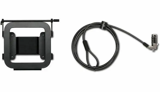 Alt view image 6 of 8 - Kensington Secure Mounting Bracket for Mac mini - Steel - Black