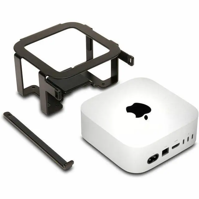 Alt view image 7 of 8 - Kensington Secure Mounting Bracket for Mac mini - Steel - Black