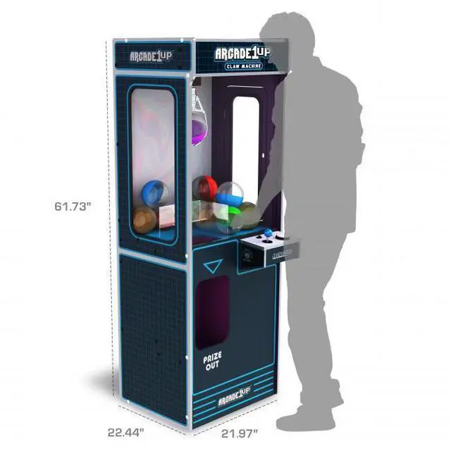 Alt view image 2 of 7 - Arcade1Up Claw Machine - Light-Up Marquee, Customizable - Perfect for Stuffed Animals, Plushies, Toys - Ultimate Arcade Game Room & Party Entertainmen
