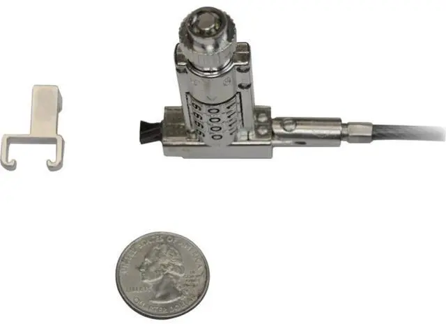 Alt view image 9 of 12 - Noble Wedge Resettable Combination Lock With Keys, Cable Trap And Storage Pouch