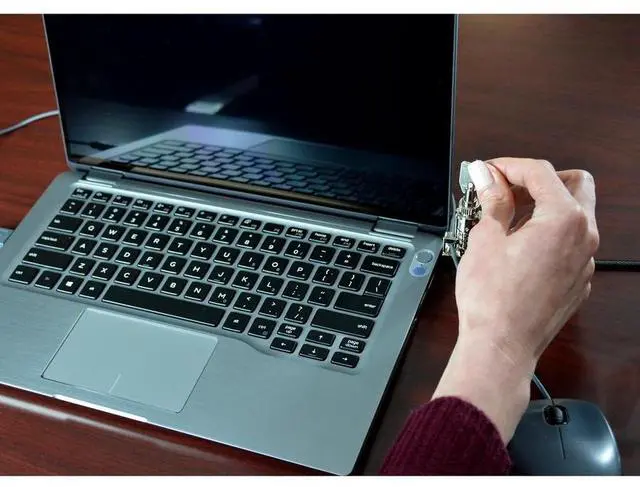 Alt view image 11 of 12 - Noble Wedge Resettable Combination Lock With Keys, Cable Trap And Storage Pouch