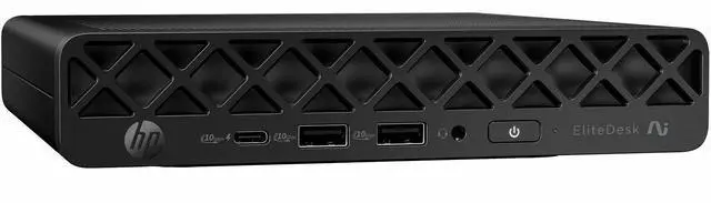 Alt view image 2 of 7 - HP EliteDesk 8 G1a Desktop Computer - AMD Ryzen AI 7 350 - 32 GB - 512 GB SSD - Mini PC - Jack Black - AMD Chip - Windows 11 Pro - AMD Radeon 860M Graphics DDR5 SDRAM - English Keyboard - IEEE 802.11b