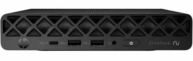 Alt view image 7 of 7 - HP EliteDesk 8 G1a Desktop Computer - AMD Ryzen AI 7 350 - 32 GB - 512 GB SSD - Mini PC - Jack Black - AMD Chip - Windows 11 Pro - AMD Radeon 860M Graphics DDR5 SDRAM - English Keyboard - IEEE 802.11b