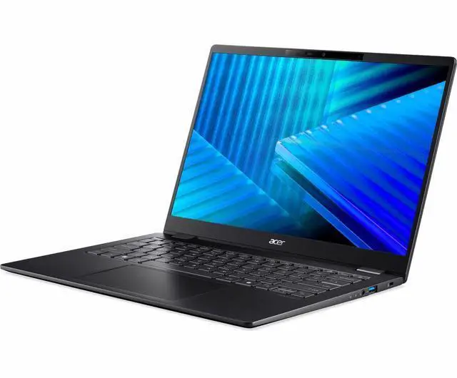 Alt view image 5 of 7 - Acer TravelMate P6 14 AI P614-54 TMP614-54-71DA 14" Notebook - WQXGA+ - Intel Core Ultra 7 268V - 32 GB - 1 TB SSD - English Keyboard - Black - Intel Chip - 2880 x 1800 - Windows 11 Pro - Intel -