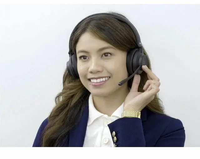 Alt view image 7 of 8 - Cyber Acoustics Professional Wireless Headset With AI Noise Cancelation - Stereo - Wireless - Bluetooth - Over-the-head - Binaural - Noise Canceling