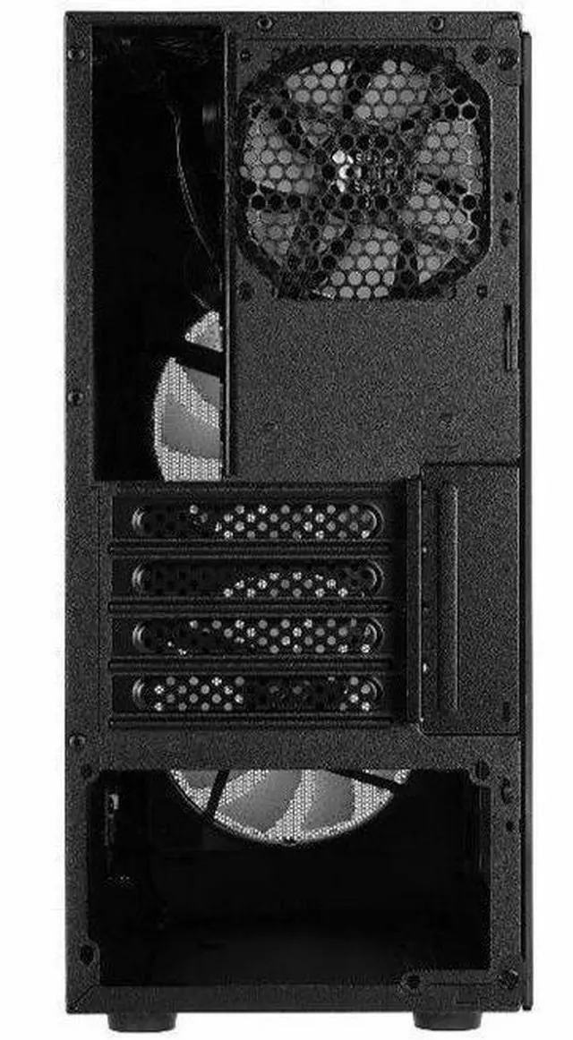 Alt view image 6 of 7 - In Win CT Series 17.1L Small Form Factor Micro-ATX Mini Tower Chassis - Small Tower - Black - Tempered Glass, Mesh - 1 x Bay - 450 W - Power Supply Installed - Micro ATX, Mini ITX Motherboard Supporte