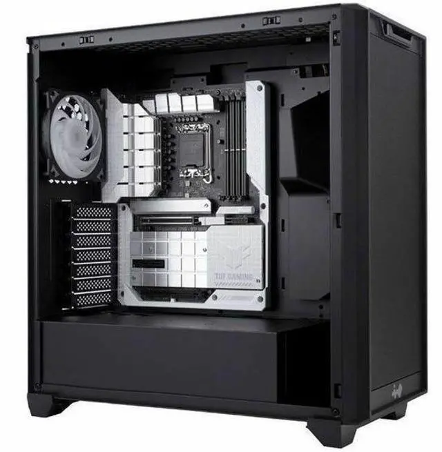 Alt view image 8 of 9 - In Win IW-CS-D5BLK-1AN120 Gaming Computer Case IWCSD5BLK1AN120