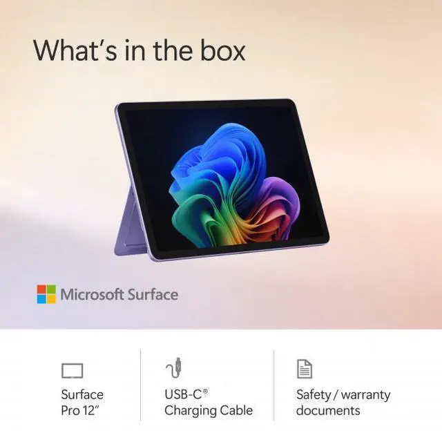 Alt view image 3 of 7 - Microsoft Surface Pro Copilot+ PC Violet + Surface Pro 12" Keyboard Ocean