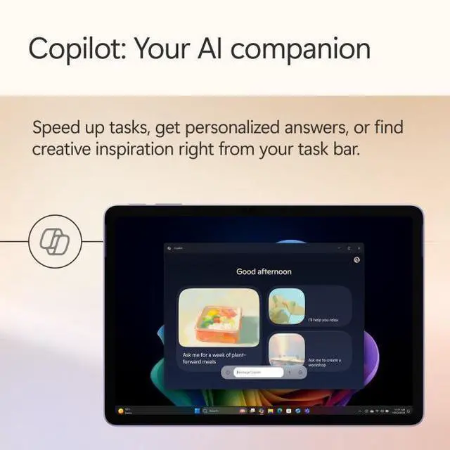 Alt view image 7 of 7 - Microsoft Surface Pro Copilot+ PC Violet + Surface Pro 12" Keyboard Ocean