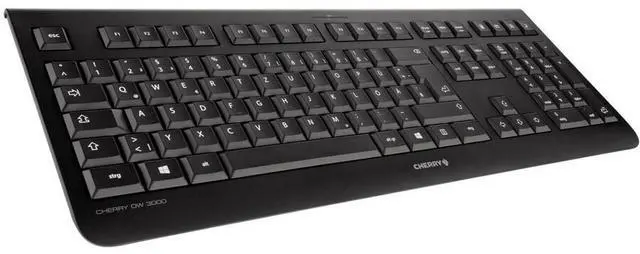 Alt view image 5 of 5 - CHERRY DW 3000 Wireless Keyboard & Mouse Set - French Layout - Black - USB Wireless RF - Optical - 1200 dpi - 3 Button - Scroll Wheel - Calculator, Email, Browser, Sleep Hot Key(s) - Symmetrical -