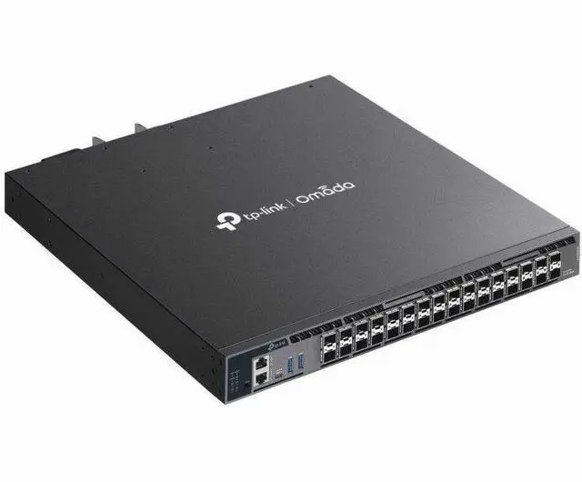Alt view image 2 of 7 - TP-Link Omada 26-Port 10G Stackable L3 Managed Aggregation Switch with 6 25G Slots - Manageable - 10 Gigabit Ethernet, 25 Gigabit Ethernet - 10GBase-X, 25GBase-X - 3 Layer Supported - 86.70 W Power Co