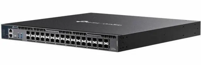 Alt view image 5 of 7 - TP-Link Omada 26-Port 10G Stackable L3 Managed Aggregation Switch with 6 25G Slots - Manageable - 10 Gigabit Ethernet, 25 Gigabit Ethernet - 10GBase-X, 25GBase-X - 3 Layer Supported - 86.70 W Power Co