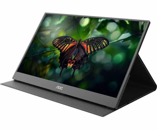 Alt view image 6 of 7 - AOC 16E10 - 15.6 inch Portable Monitor, LED, FHD, 2xUSB-C, Mini-HDMI, 3 Year Manufacturer Warranty - 16" - 15.6" Viewable - In-plane Switching (IPS) Technology - LED Backlight - 1920 x 1080