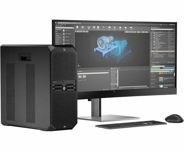 Alt view image 7 of 7 - HP Z6 G5 A Workstation - 1 x AMD Ryzen Threadripper PRO 7955WX - 32 GB - 1 TB SSD - Tower - Black - Smart Buy - AMD PRO 695 Chip - Windows 11 Pro - NVIDIA RTX 4000 Ada Generation 20 GB Graphics - Seri