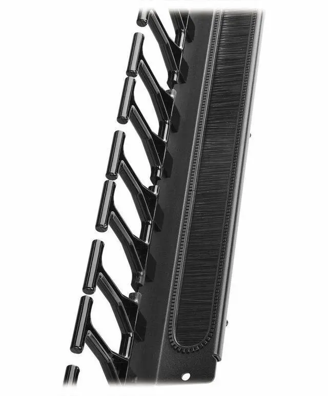 Alt view image 2 of 7 - Tripp Lite series SmartRack Cable Routing - Vertical Cable Finger - Black - 48U Rack Height - Cold Rolled Steel