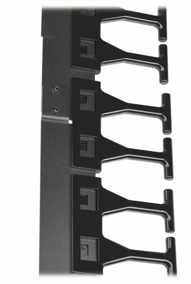 Alt view image 3 of 7 - Tripp Lite series SmartRack Cable Routing - Vertical Cable Finger - Black - 48U Rack Height - Cold Rolled Steel