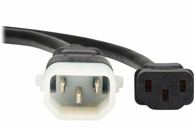 Alt view image 2 of 7 - Eaton Tripp Lite Series PDU Power Cord, C13 to P-Lock C14 - North America and Europe Rated, 10A, 250V, 18 AWG, 4 ft. (1.2 m), Black - For PDU, Computer, Monitor, HDTV, Printer, Server, UPS, Network De