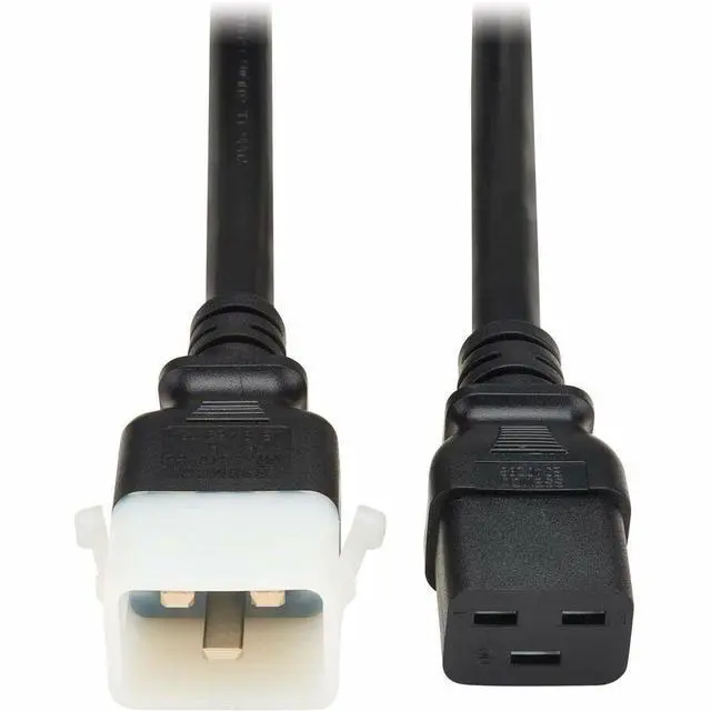 Alt view image 4 of 7 - Eaton Tripp Lite Series PDU Power Cord, C19 to P-Lock C20 - Heavy-Duty, 20A, 250V, 12 AWG, 3 ft. (0.9 m), Black - For Computer, Monitor, HDTV, PDU, Printer, Server, Tablet, UPS, Router, Network Switch