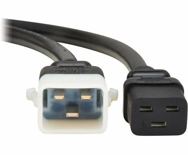 Alt view image 5 of 7 - Eaton Tripp Lite Series PDU Power Cord, C19 to P-Lock C20 - Heavy-Duty, 20A, 250V, 12 AWG, 3 ft. (0.9 m), Black - For Computer, Monitor, HDTV, PDU, Printer, Server, Tablet, UPS, Router, Network Switch