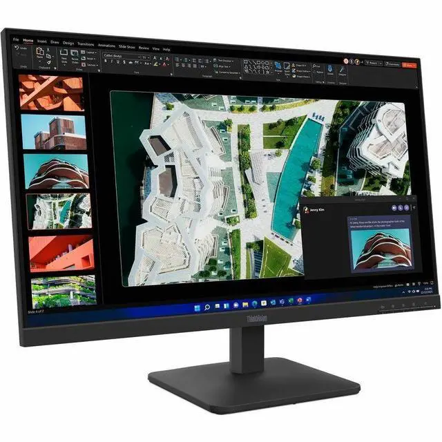 Alt view image 8 of 8 - Lenovo ThinkVision S27-4e 27" Class Full HD LED Monitor 16:9 Raven Black 64BEKAT1US