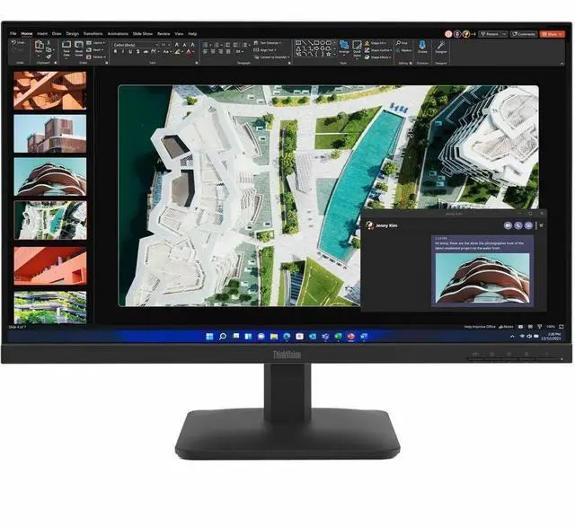 Alt view image 7 of 8 - Lenovo ThinkVision S27-4e 27" Class Full HD LED Monitor 16:9 Raven Black 64BEKAT1US