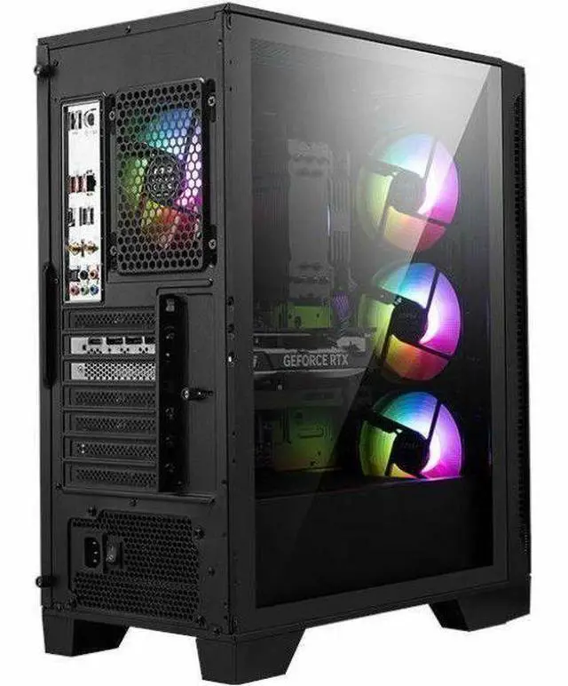 Alt view image 3 of 7 - MSI Gaming Desktop PC Codex Z2 B8NVK-606US AMD Ryzen 5 8400F 16GB DDR5 1TB NVMe SSD GeForce RTX 5050 Windows 11 Home
