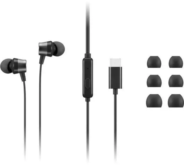 Alt view image 13 of 17 - Lenovo USB-C Wired In-Ear Headphone