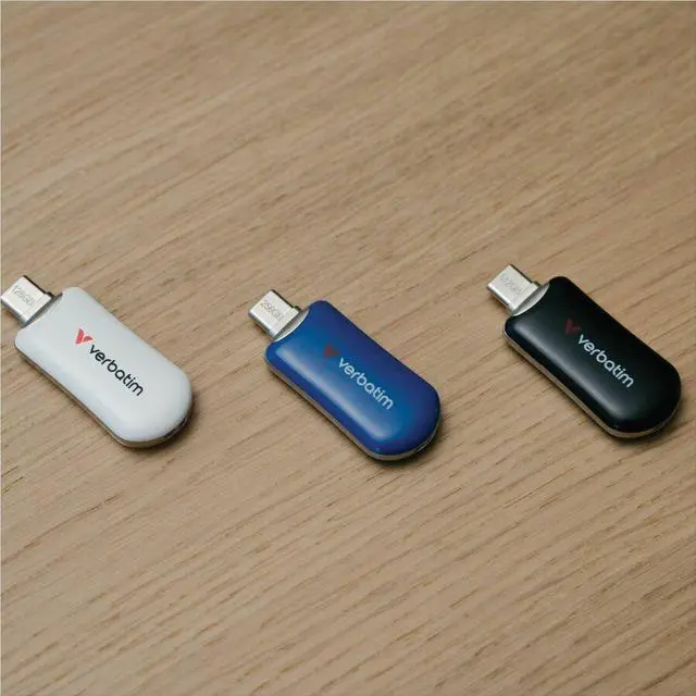Alt view image 7 of 7 - Verbatim 512GB Plectra USB-C Flash Drive - Black - 512 GB - USB 3.2 (Gen 1) Type C - Black