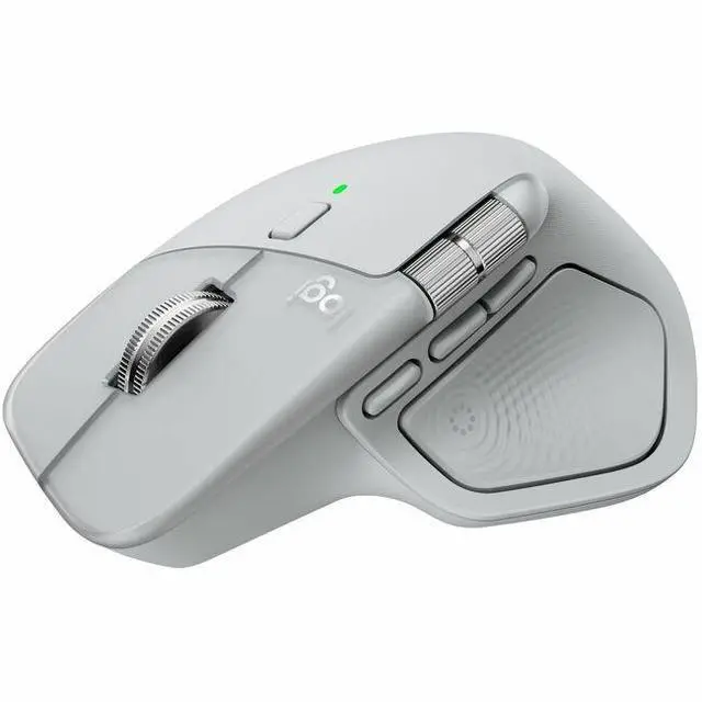 Alt view image 8 of 14 - Logitech MX Master 4, Ergonomic Wireless Mouse with Advanced Performance Haptic Feedback, Ultra-Fast Scrolling, USB-C Charging, Bluetooth, Windows, MacOS - Pale Gray
