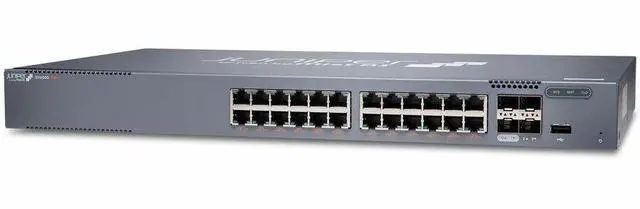 Alt view image 2 of 6 - Juniper EX4000-24P Ethernet Switch - 24 Ports - Manageable - Gigabit Ethernet, 10 Gigabit Ethernet - 1000Base-T, 10GBase-X - 4 Layer Supported - Modular - 51 W Power Consumption - 370 W PoE Budget - T