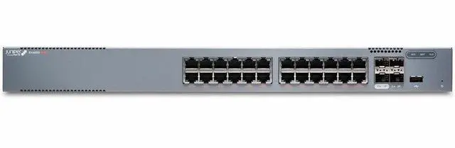 Alt view image 3 of 6 - Juniper EX4000-24P Ethernet Switch - 24 Ports - Manageable - Gigabit Ethernet, 10 Gigabit Ethernet - 1000Base-T, 10GBase-X - 4 Layer Supported - Modular - 51 W Power Consumption - 370 W PoE Budget - T