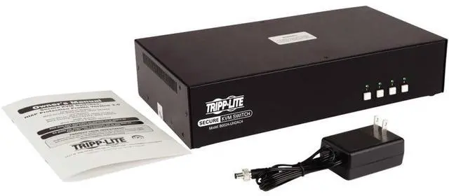 Alt view image 9 of 14 - Tripp Lite 4-Port Dual-Monitor Secure KVM Switch TAA B002AUH2AC4