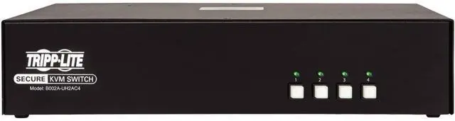 Alt view image 14 of 14 - Tripp Lite 4-Port Dual-Monitor Secure KVM Switch TAA B002AUH2AC4