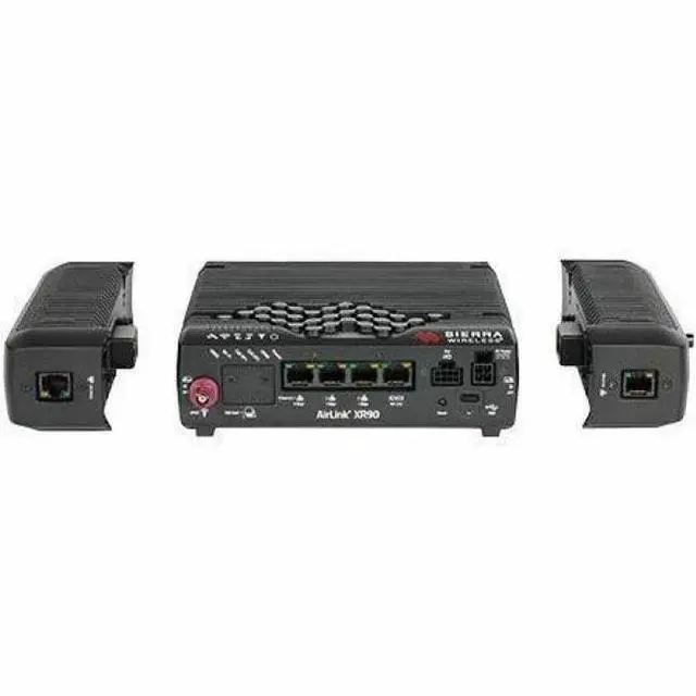 Alt view image 2 of 4 - Sierra Wireless AirLink XR90 Wi-Fi 6 IEEE 802.11ax 2 SIM Ethernet, Cellular Modem/Wireless Router - 5G - LTE, HSPA+ - Dual Band - 2.40 GHz ISM Band - 5 GHz UNII Band - 307.20 MB/s Wireless Speed - 4 x