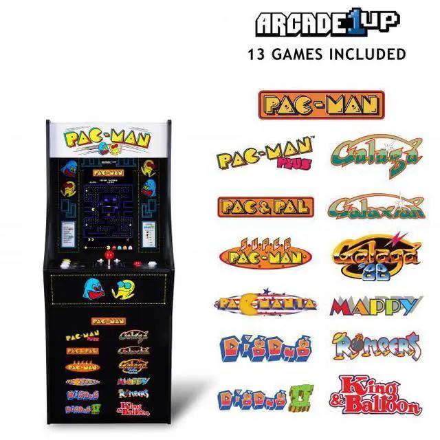Alt view image 7 of 7 - Arcade1Up PAC-MAN Classic SE Arcade Machine - WiFi Leaderboards to challenge the world - 13 Licensed Arcade Games - 15.6 Inch IPS Color Monitor - Dual Speakers for crisp arcade sound - Real feel Joyst