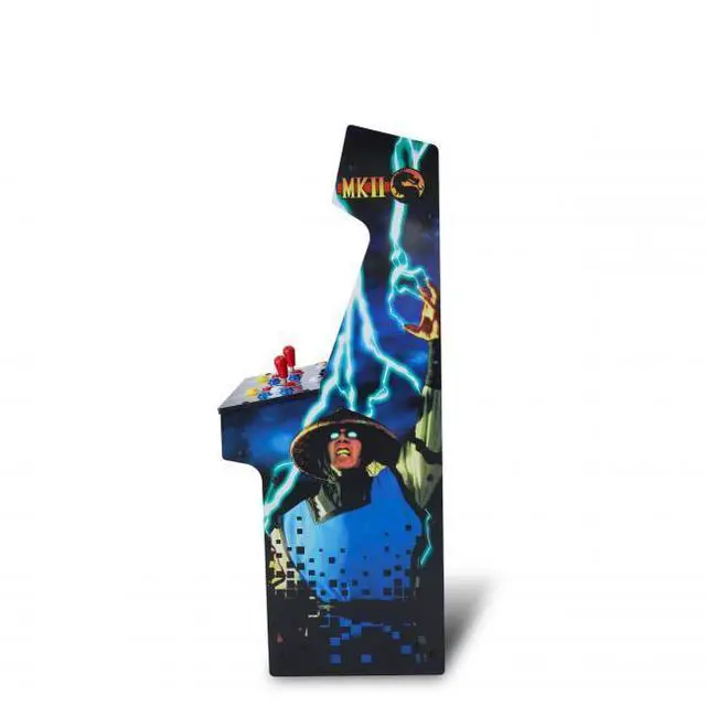 Alt view image 7 of 7 - Arcade1Up Mortal Kombat II Classic SE Arcade Machine - WiFi Leaderboards to challenge the world - 13 Classic Games - 15.6? IPS Color Monitor - Dual Speakers for crisp arcade sound - Real feel Joystick