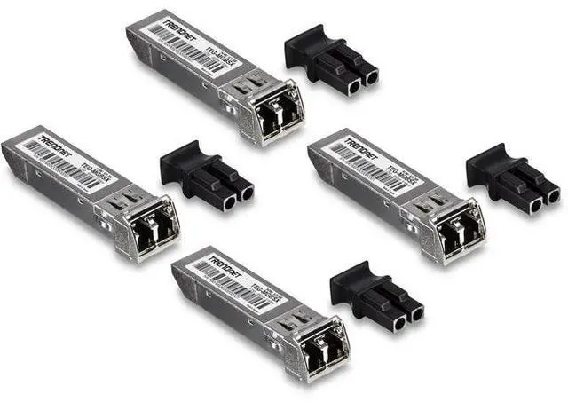 Alt view image 6 of 14 - TRENDnet SFP Multi-Mode LC Module 4-Pack, TEG-MGBSX/4, Transmission Up to 550m (1804 Ft), Mini-GBIC, Hot Pluggable, IEEE 802.3z Gigabit Ethernet, Supports Up to 1.25 Gbps, Lifetime Protection