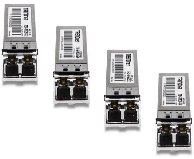 Alt view image 9 of 14 - TRENDnet SFP Multi-Mode LC Module 4-Pack, TEG-MGBSX/4, Transmission Up to 550m (1804 Ft), Mini-GBIC, Hot Pluggable, IEEE 802.3z Gigabit Ethernet, Supports Up to 1.25 Gbps, Lifetime Protection