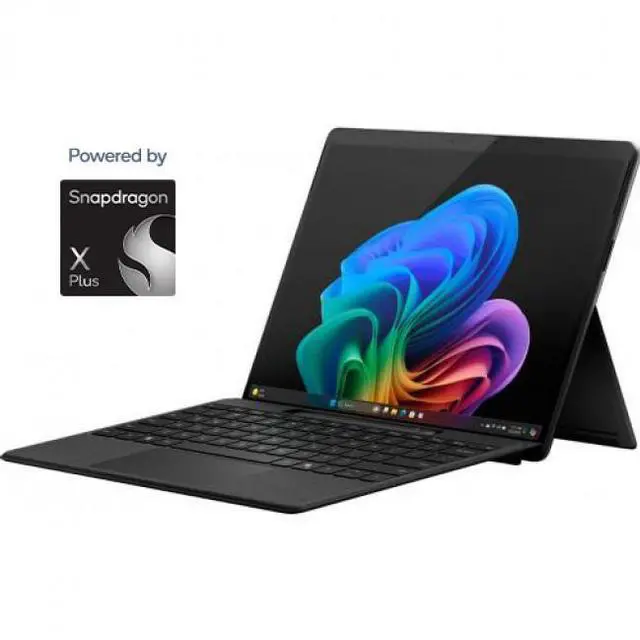 Main image of Microsoft Surface Pro Copilot+ PC Touchscreen 13" LCD Snapdragon X Plus 16GB RAM 512GB SSD (11th Edition) Black + Microsoft Surface Slim Pen (2nd Edition) and Pro Keyboard for Pro (11th Edition),