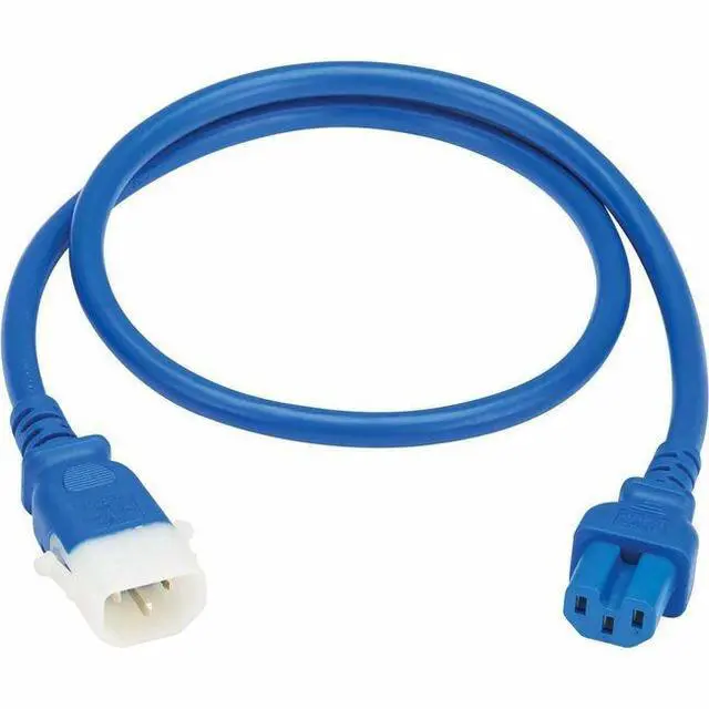 Main image of TRIPP LITE Series PDU Power Cord C15 to P-Lock C14 Heavy-Duty 15A 250V 14AWG 3FT